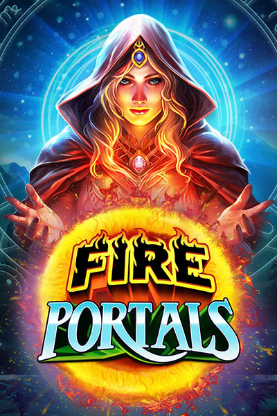 Une image ardente et mystique du jeu 'Fire Portals', reflétant l'énergie des portails enflammés et l'excitation du gameplay.